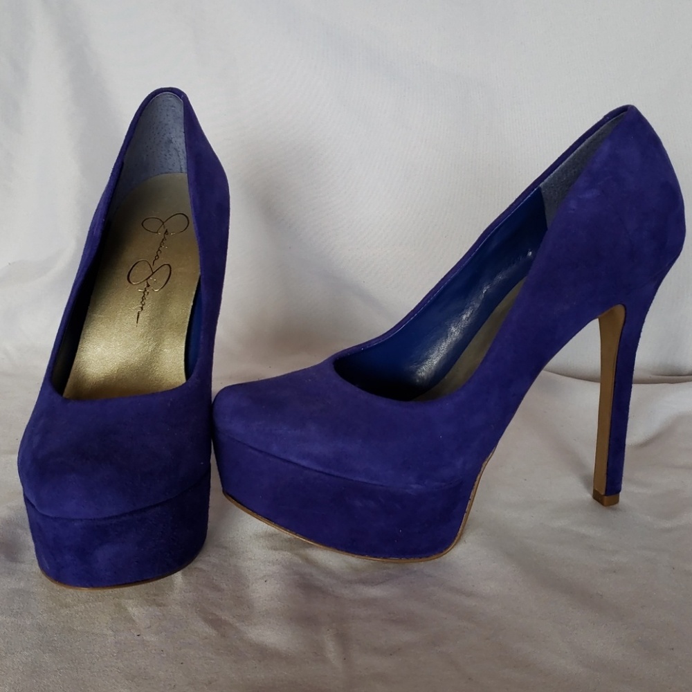 Jessica Simpson suede high heels